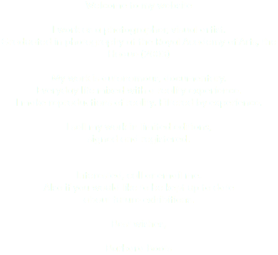 Welcome to my website I work as a photographer, visual artist. Graduated in photography at the Royal Academy of Arts, the Haque (2003) My work is autonomous, documentary. Everyday life mixed with a reality experience. I make reproductions of reality. Filtered by experience. I sell my work in limited editions, signed and registered. Interested, call or email me. Also if you would like to be kept up to date about future exhibitions. Best wishes, Barbara Boots